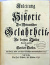 Anleitung zur Historie der medicinischen Gelahrheit. 3 vols. in 1. Very fine copy