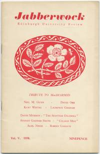 Jabberwock .Edinburgh University Review. Tribute To MacDiarmid. Vol. V, No. 1