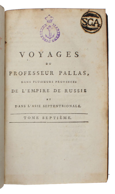 Voyages du Professeur Pallas, dans plusieurs Provinces de L'Empire de Russie et dans L'Asie septentrionale; Traduits de l'allemand par le C. Gauthier de la Peyronie. Nouvelle Édition, revue et enrichie de Notes par le C.C. Lamarck... 8 Vols. (photo 12)