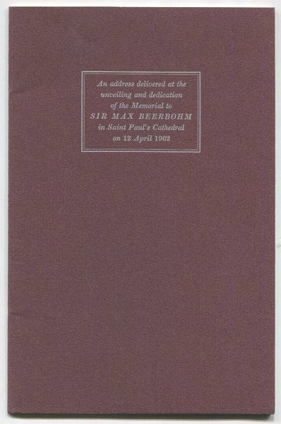 Cambridge: Privately Printed at the University Press, 1962. Softcover. Near Fine. First edition. 16m...