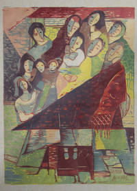 Color Woodcut : Waiting Women