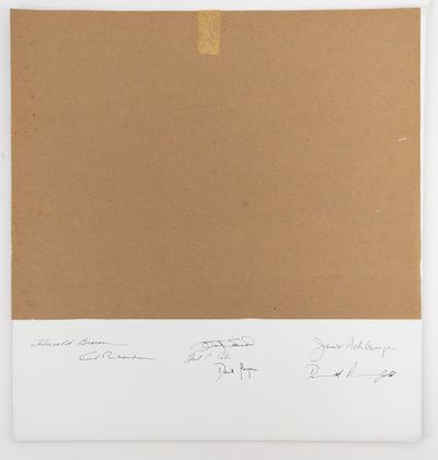 SIGNED MAT FROM ‘THE SIXTH ANNUAL REPORT OF THE SECRETARIES OF DEFENSE’ (1992) SIGNED 7x