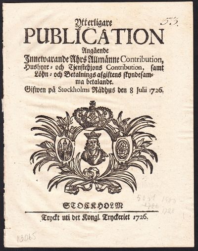 Ytterligare Publication angående innewarande åhrs…