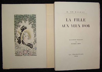 La Fille aux yeux D'Or. Eaux-fortes Originales de Maurice Leroy. (Paris, 1946). (photo 5)