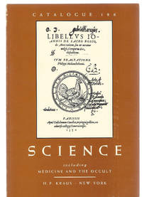 Catalog 186: Science; including Medicine and the Occult