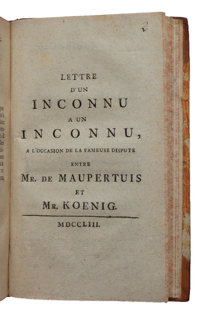 Lettre d'un Inconnu à un Inconnu à l'occasion de…