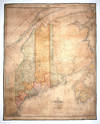Map Of The State Of Maine With The Province Of New Brunswick