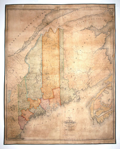 Map Of The State Of Maine With The Province Of New Brunswick