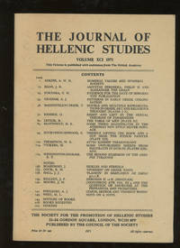 The Journal of Hellenic Studies, Volume XCI, 1971