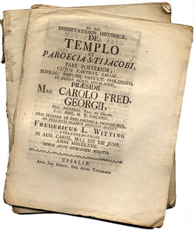 Dissertationis historicæ, de templo et paroecia…