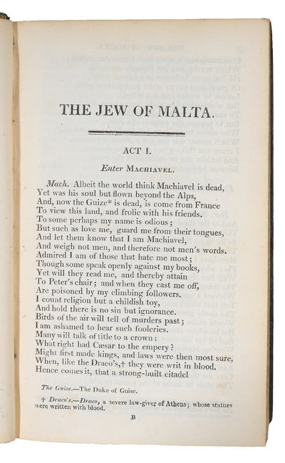 The Dramatic Works, With Prefatory Remarks, Notes, Critical and Explanatory, by W. Oxberry, Comedian. [Jew of Malta, Edward the Second, Doctor Faustus, Lust's Dominion, Massacre of Paris, Tamburlaine the Great I-II, Dido, Queen of Carthage]. (photo 4)