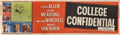 College Confidential (Original banner poster for the 1960 film)