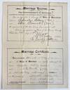 MARRIAGE LICENSE. THE COMMONWEALTH OF KENTUCKY. TO ANY MINISTER OF THE GOSPEL, OR OTHER PERSON LEGALLY AUTHORIZED TO SOLEMNIZE MATRIMONY: YOU ARE HEREBY PERMITTED TO SOLEMNIZE THE RITES OF MATRIMONY BETWEEN SYLVESTER ANTONY [COL] AND ETTA RENICK [COL] THE REQUIREMENTS OF THE LAW HAVING BEEN COMPLIED WITH. WITNESS MY SIGNATURE AS CLERK OF THE WARREN COUNTY COURT, THIS 24TH DAY OF DEC. 1901