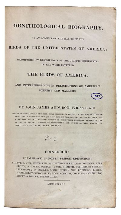 Edinburgh & London: Printed by Neill & Co. (Edinburgh) for Adam & Charles Black (Edinburgh) and R. H...