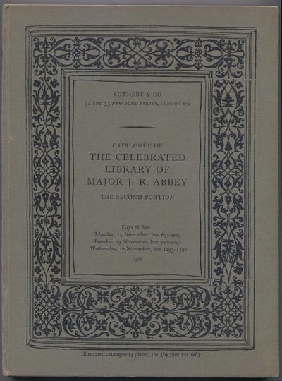 Catalogue of the celebrated library the property…