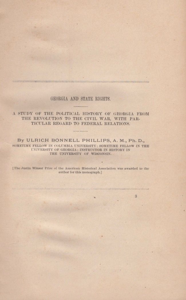 and State Rights by Phillips, Ulrich Bonnell (A.M., Ph. D