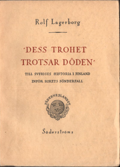 DESS TROHET TROTSAR DÖDEN