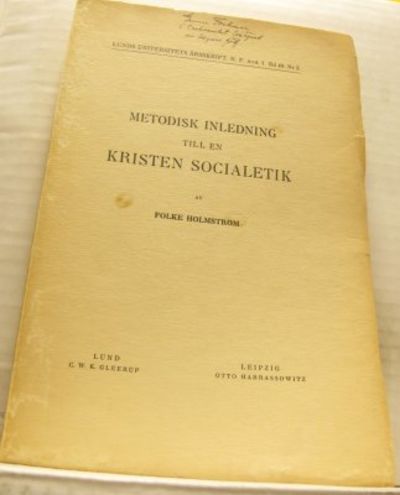 Metodisk inledning till en kristen socialetik.