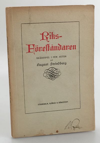 Riksföreståndaren. Skådespel i fem akter. [Utg.…