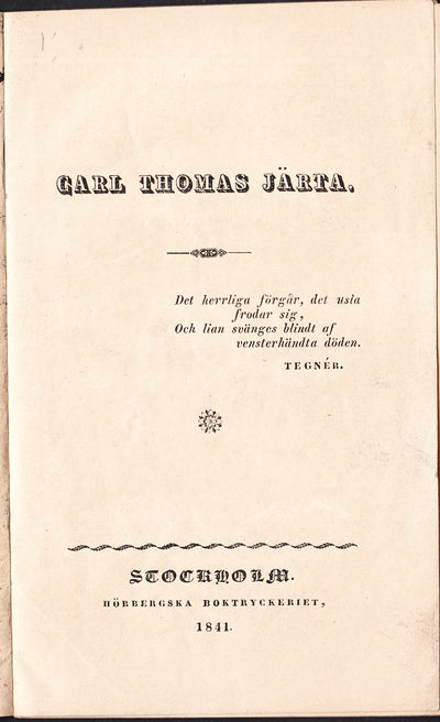 Carl Thomas Järta.