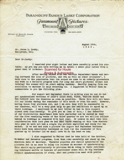 Amazing and Important Typed Letter Signed