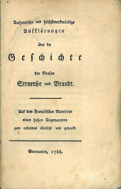 Authentische und höchstmerkwürdige Aufklärungen…