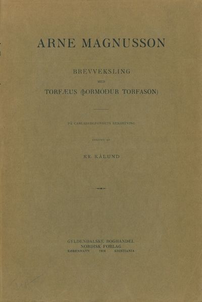 Brevveksling med Thorfæus (Tormodur Torfason). På…