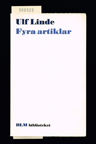 Fyra artiklar.