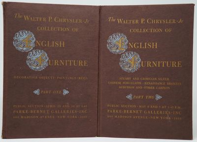 Magnificent Queen Anne & Georgian Cabinetwork from the Collection of Walter P. Chrysler, Jr., Parts One and Two [Complete, Two Volume Set]