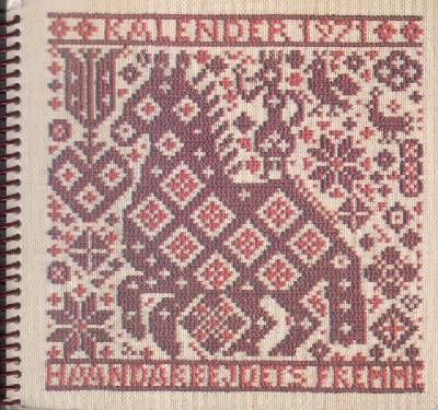 Årets Korssting. 1971. Tegnet af/ designed by Ida…