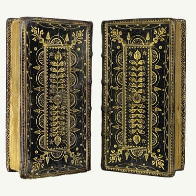 [Scottish Herringbone] [Fine Binding] The Holy Bible Containing the Old and New Testaments. -- The Psalms of David in Metre.