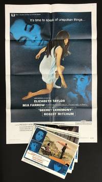 SECRET CEREMONY" ORIGINAL 1968 MOVIE POSTER AND WINDOW CARDS (x8)
