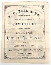 D.C. Hall & Co., Sole Agents and Manufacturer's of Smith's Patent Perforated Buckskin Under Garments, for Ladies and Gentlemen with Color Illustrations
