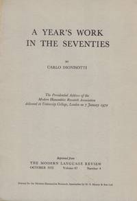 A Year's Work in the Seventies