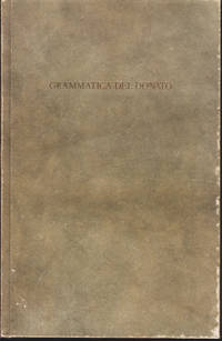 cover of GRAMMATICA DEL DONATO (separate facsimile).