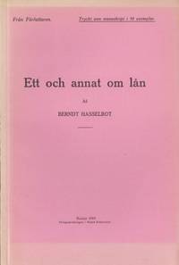 Ett och annat om lån.