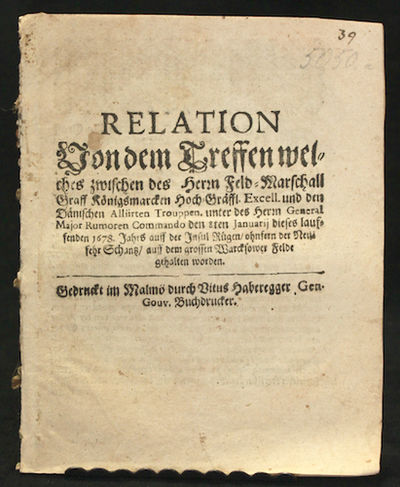 Relation von dem Treffen welches zwischen des…