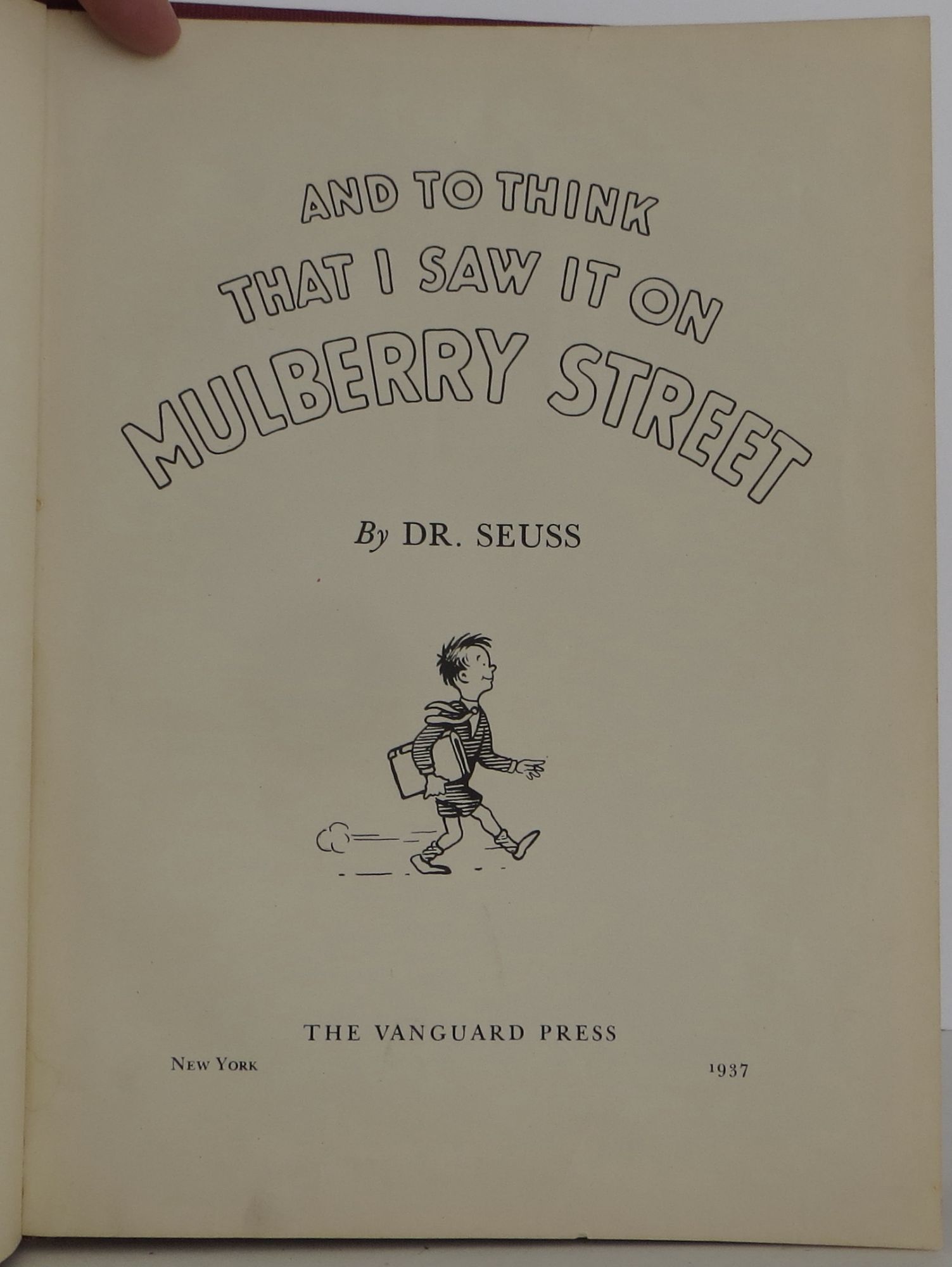 and to think i saw it on mulberry street book and to think i saw it on mulberry street book
