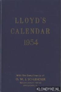 Lloyd's Calendar 1954