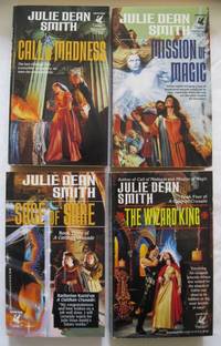 CAITHAN CRUSADE QUARTET.  1. CALL OF MADNESS.  MISSION OF MAGIC.  3. SAGE OF SARE.  4.  THE WIZARD KING.  4 VOLUME SET. de Smith, Julie Dean.  Cover art by Michael Herring