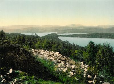 Telemarken. Panorama fra Bolkesjø. 7096.