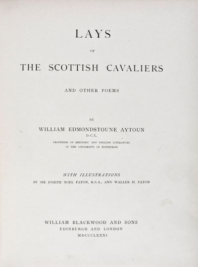 Lays of the Scottish Cavaliers and Other Poems