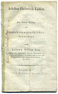Iohann Heinrich Lidén. Ein kleiner Beytrag zur…