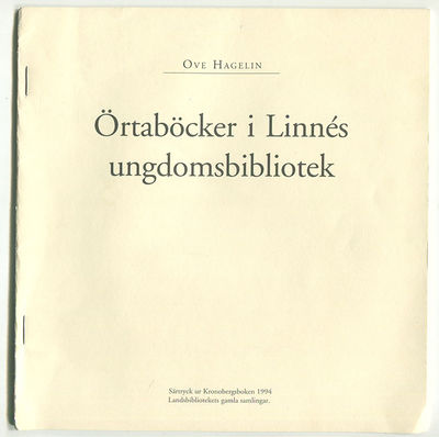 Örtaböcker i Linnés ungdomsbibliotek. Särtryck ur…