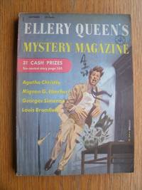 Ellery Queen&#039;s Mystery Magazine October 1955 by Queen, Ellery (ed), Clayton Rawson, Georges Simenon, Agatha Christie, Mignon G. Eberhart, Edmund Crispin, Michael Innes, Vin Parker, D. MacClure, Louis Bromfield, Jack London, Anthony Gilbert, Steve April, William Fay, Rebecca Weiner, Brian O'Sullivan, Do - 1955