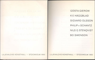 GÖSTA GIEROW / K E HÄGGBLAD / SIGVARD OLSSON /…