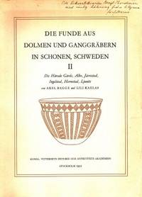 Die Funde aus Dolmen und Ganggräbern in Schonen,…