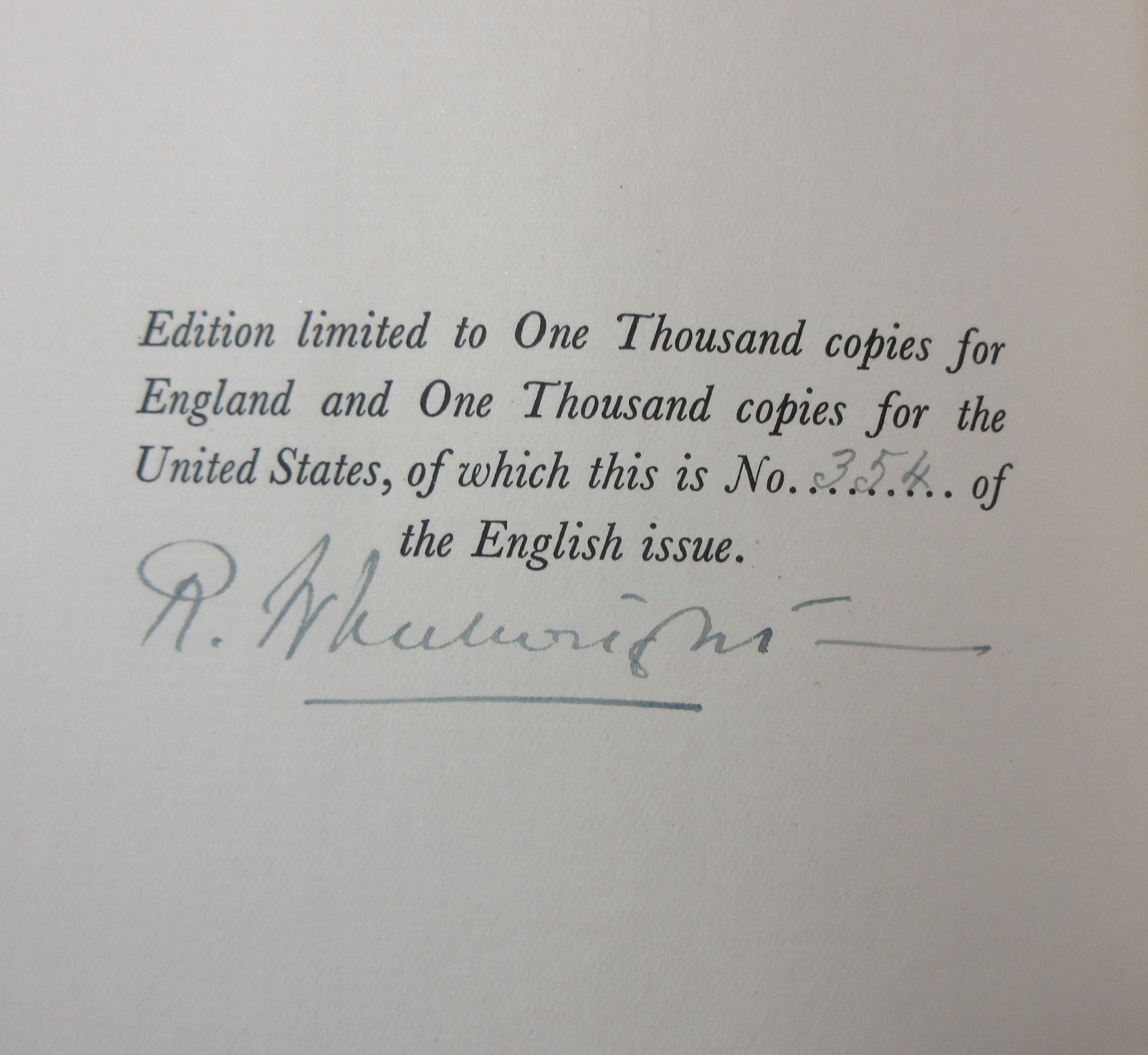 The History of Tom Jones by Henry FIELDING Hardcover Signed Limited