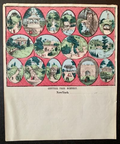 Central Park Scenery (Single Sheet, 19th Century)