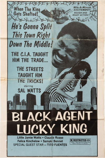 Solomon King [Black Agent Lucky King] (Original poster for the 1974 Blaxploitation film)